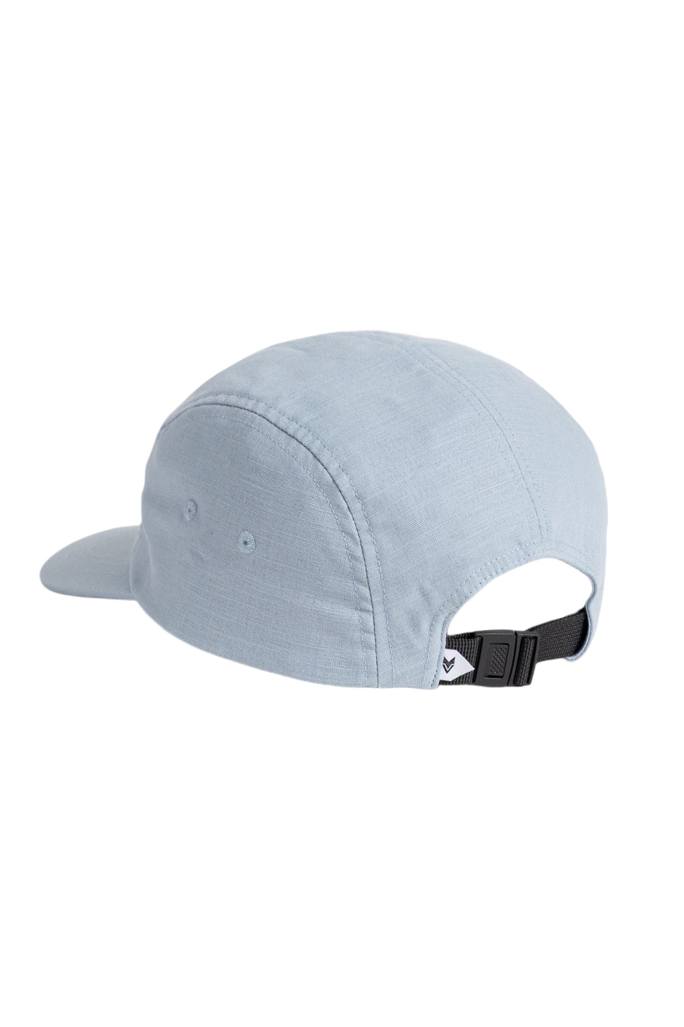 Light blue cap with a curved brim and an adjustable black strap at the back, shown from a rear angle.