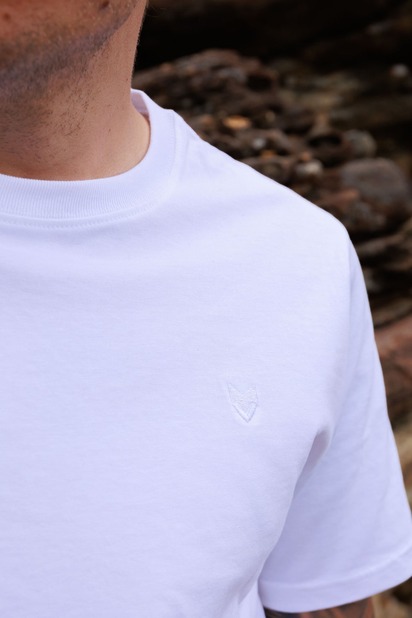 Crewneck Organic Cotton T-shirt Men - VAI - KOShirts & Tops