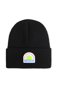 Horisontti Rib Beanie Black - VAI - KOBeanies