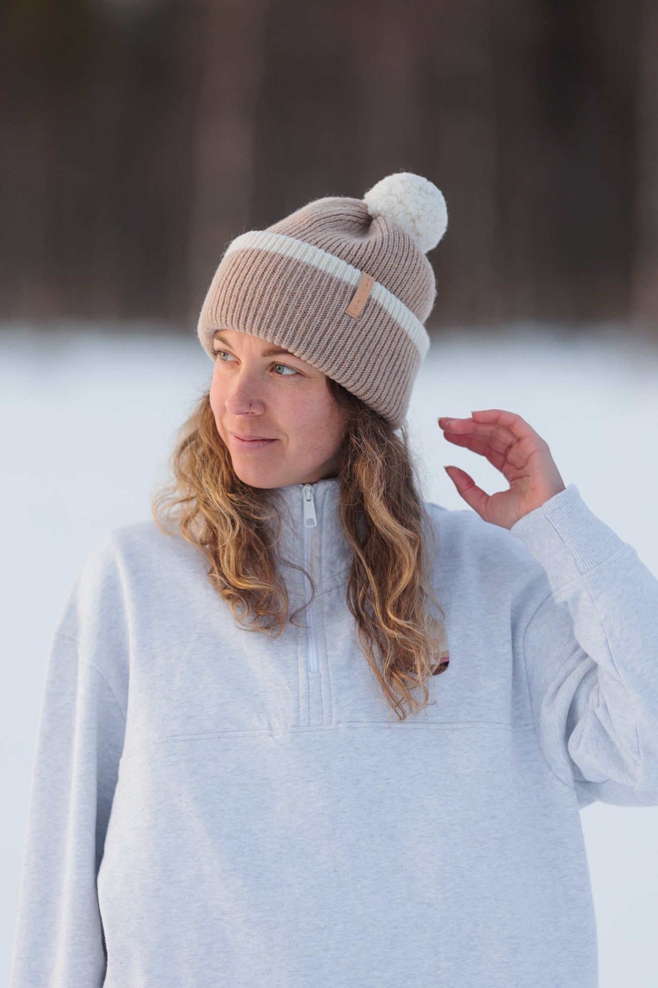 Kajo Beanie Color Block POM - VAI - KOBeanies