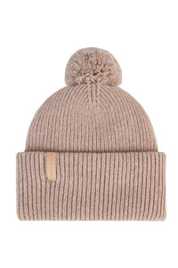 Kajo Beanie POM Beigemele - VAI - KOBeanies