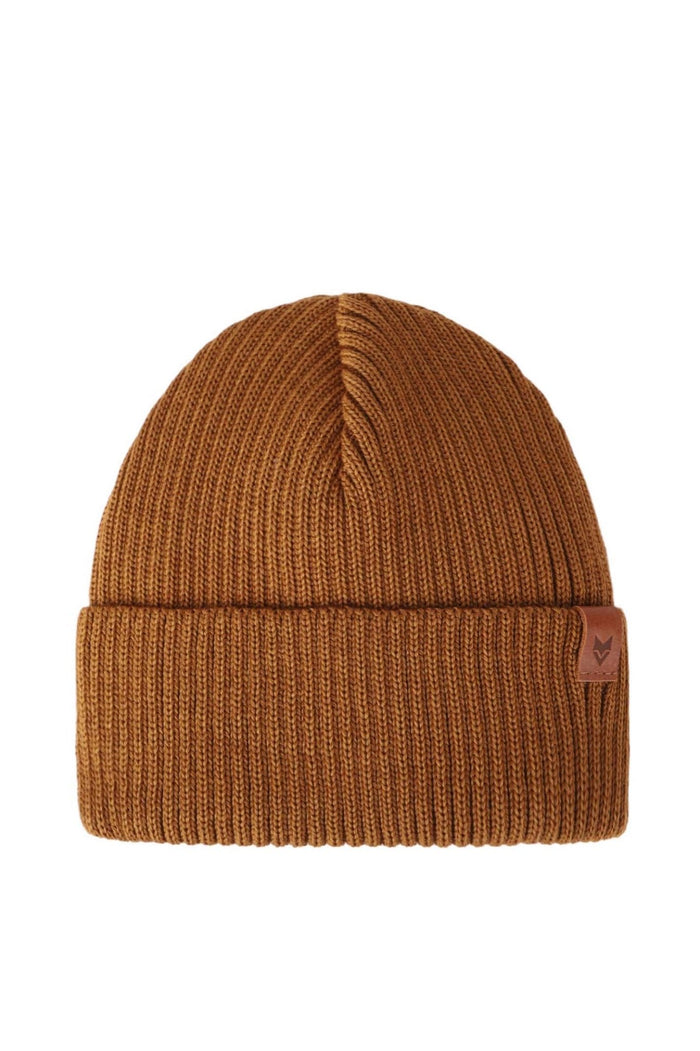 Korpi Rib Beanie Small Amber Brown - VAI - KOBeanies