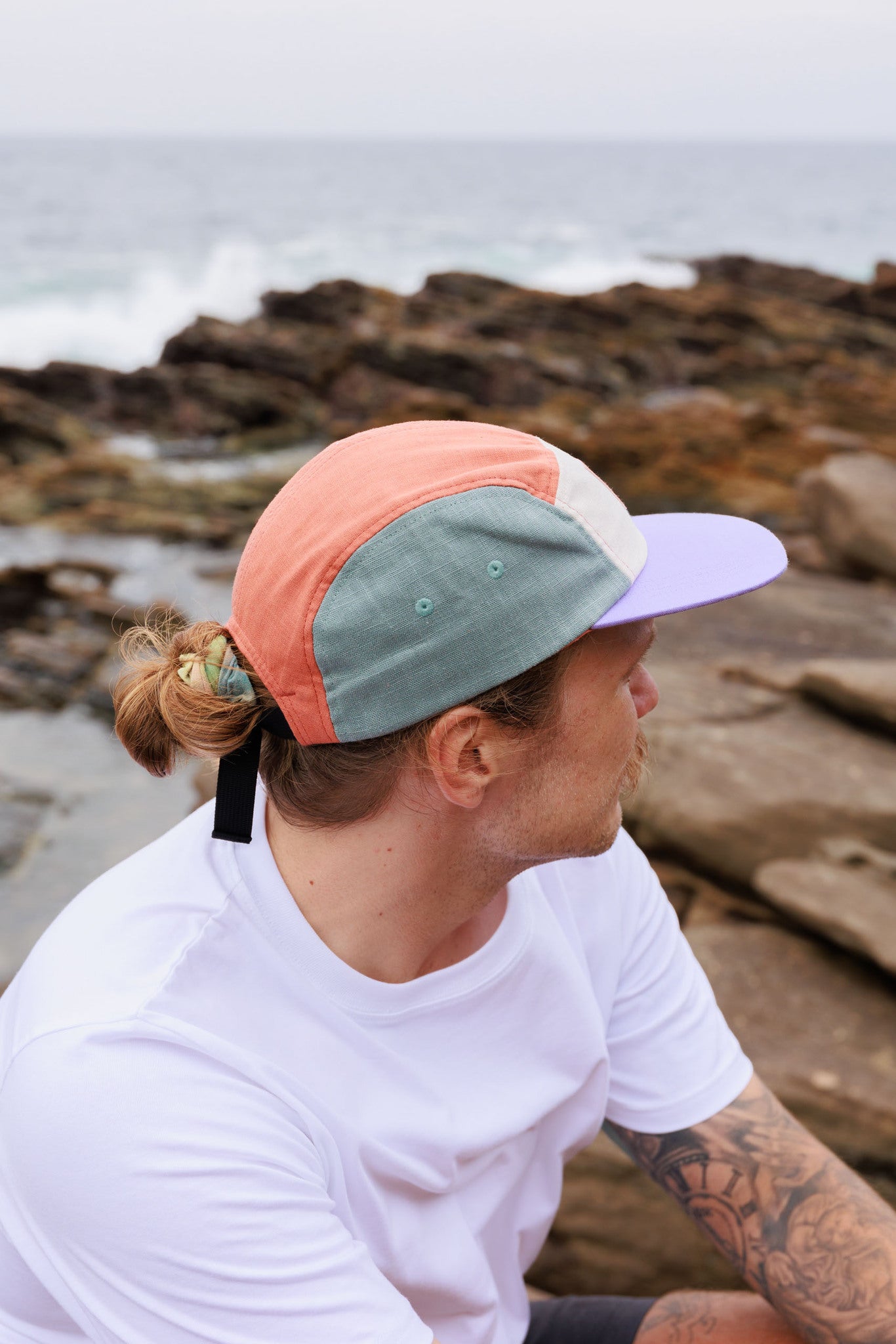 Kultakero Color Block 5 - panel Linen Cap - VAI - KOCaps