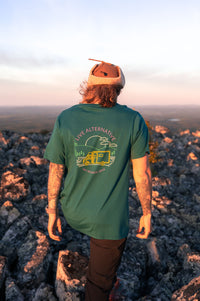 Organic Cotton 10 Years on the Road Men's T - shirt, Deep Teal - VAI - KOShirts & Tops