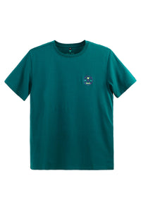 Organic Cotton 10 Years on the Road Men's T - shirt, Deep Teal - VAI - KOShirts & Tops