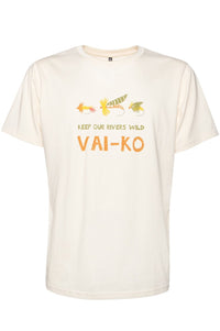 Organic Cotton Flyfisher Men's T-shirt Birch White - VAI - KOShirts & Tops