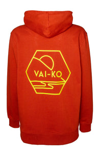 Organic Cotton Kultakero Men's Hoodie, Rust - VAI - KOShirts & Tops