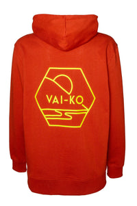 Organic Cotton Kultakero Men's Hoodie, Rust - VAI - KOShirts & Tops