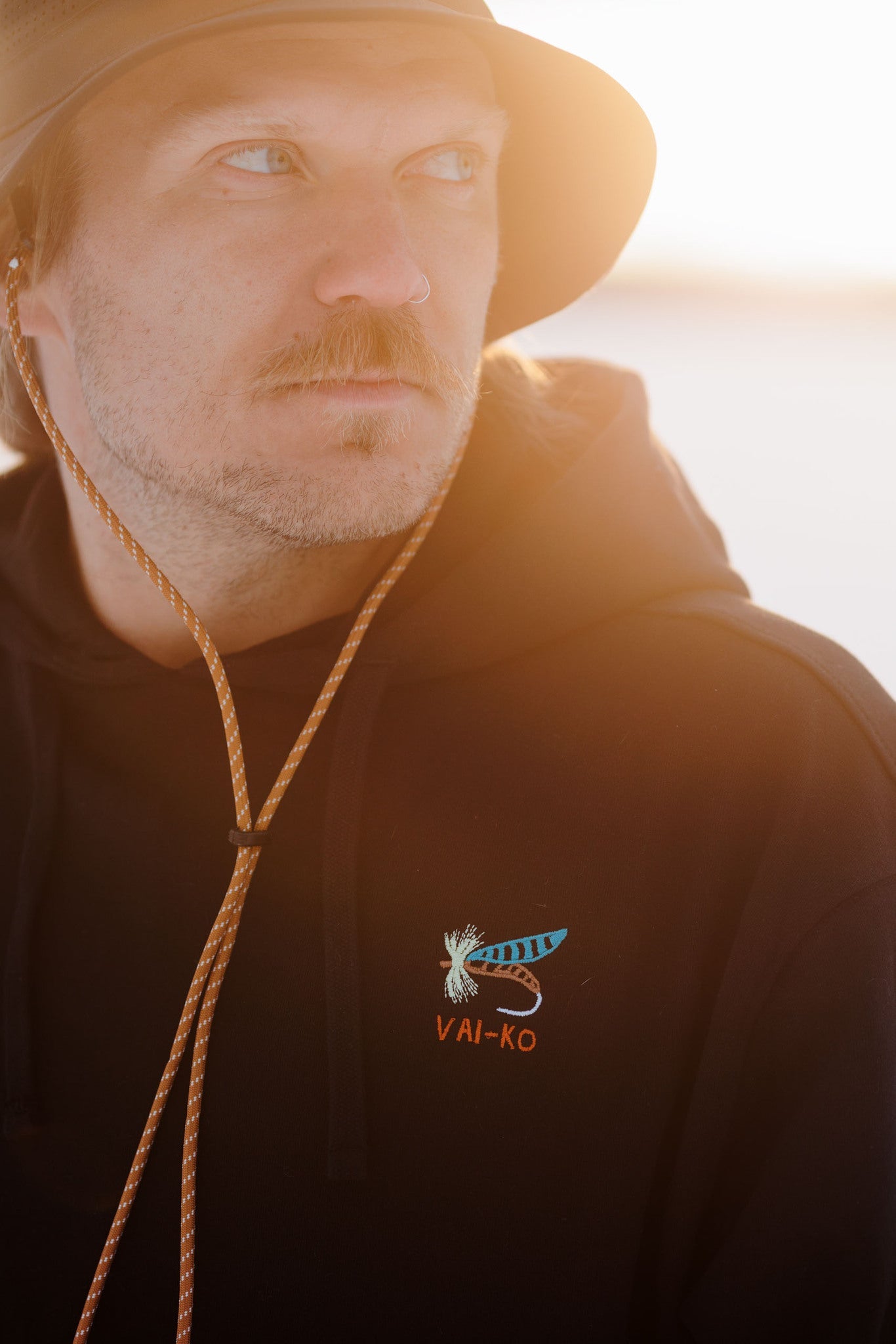 Rainbow Trout Organic Cotton Hoodie Men - VAI - KOShirts & Tops