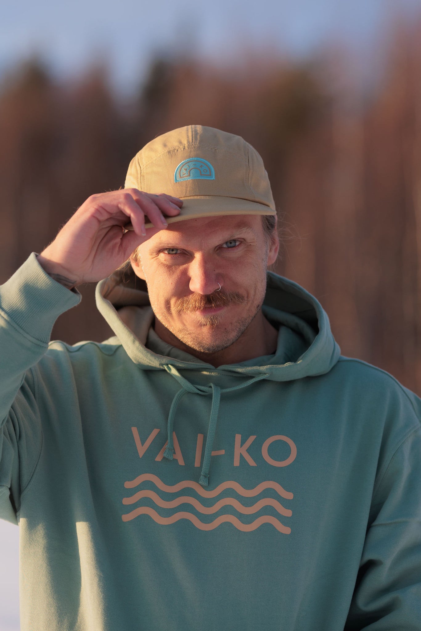 Saimaa Organic Contton Hoodie Men - VAI - KOShirts & Tops