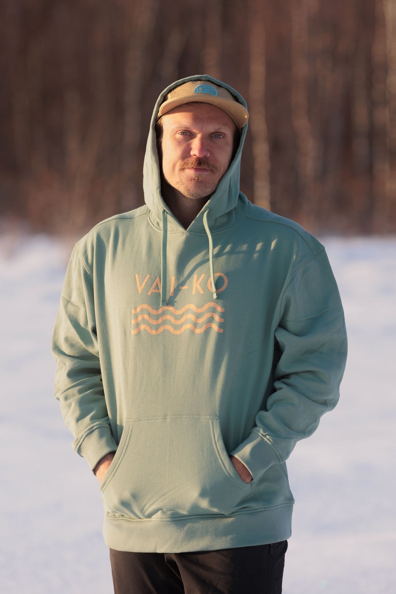 Saimaa Organic Contton Hoodie Men - VAI - KOShirts & Tops